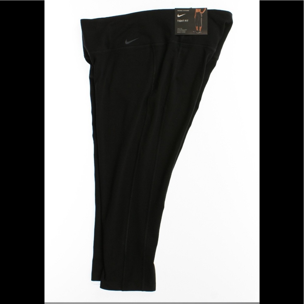 XS Nike Capri Running Pants Dri-Fit Black